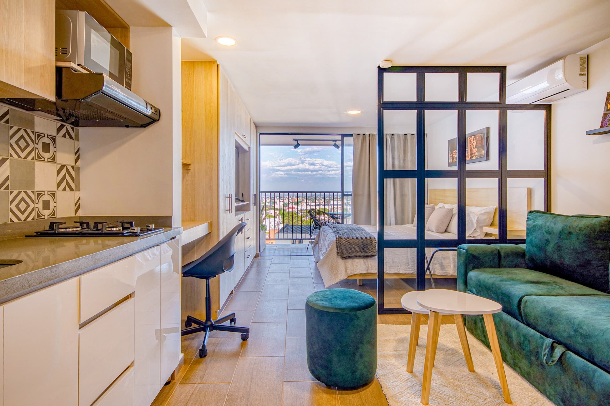 H204 | Loft de lujo con vista y balcón en zona top