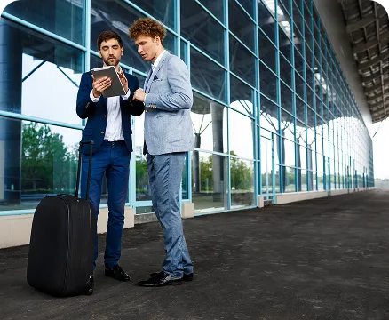 Profesional en viaje corporativo